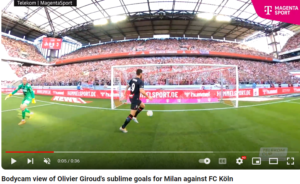 bodycam view of olivier giroud goal
