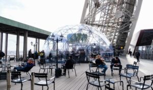 social gathering section on the 1st Floor of Eiffel Tower