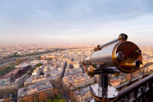 Telescopic View of Paris from the Eiffel Tower
