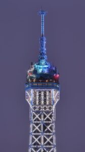 Top Floor View of the Eiffel Tower